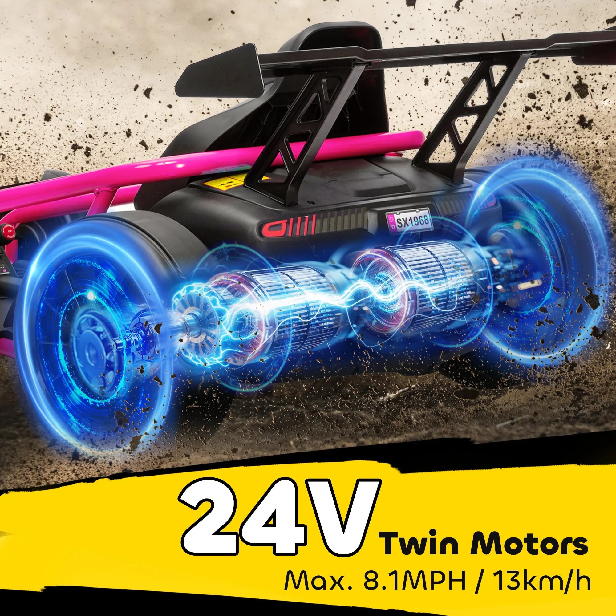 24V 7AH Kids Electric Go Kart