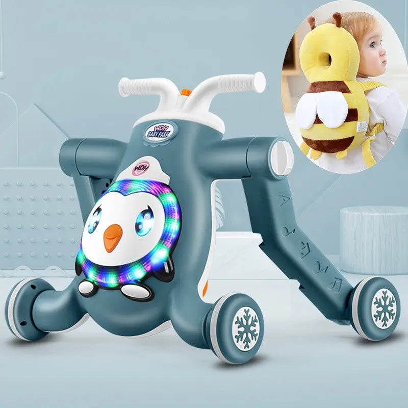 Anti-rollover anti-o-leg toy car