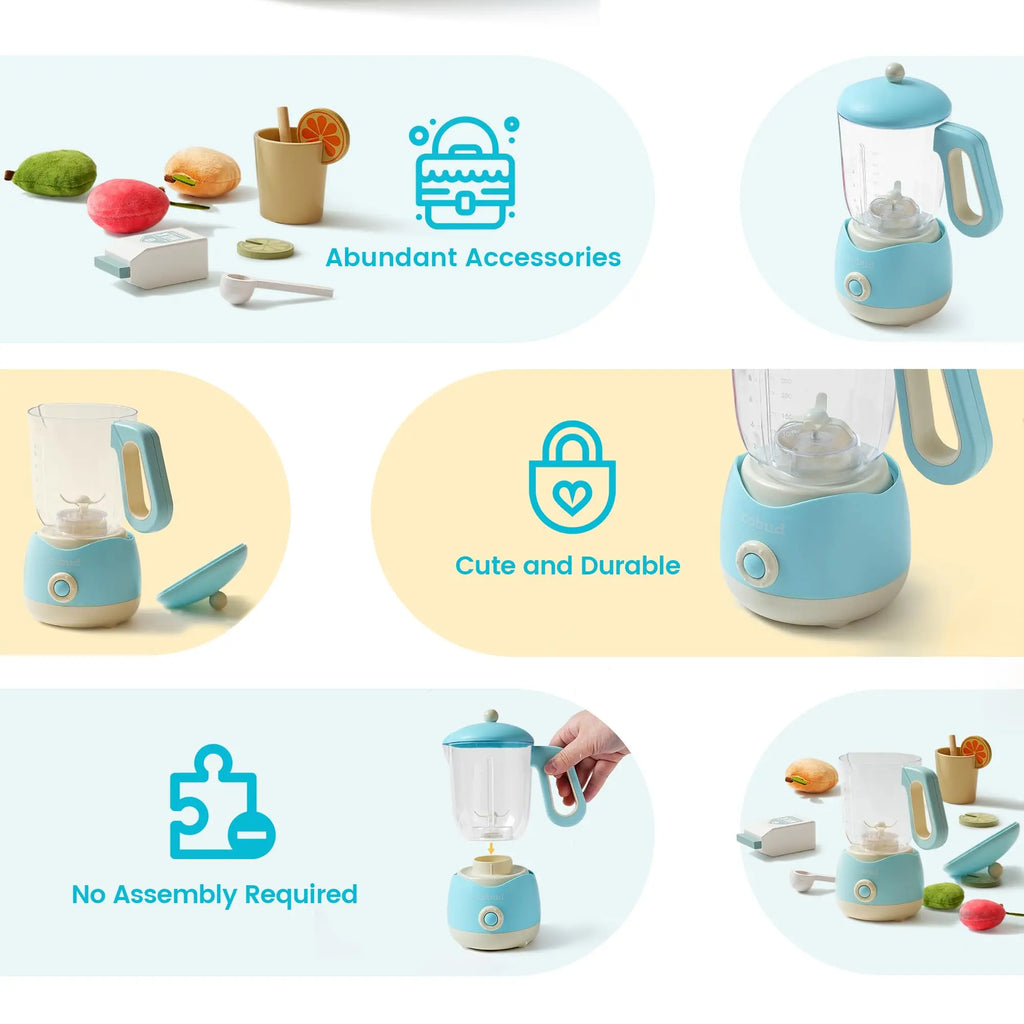 ROBOTIME Wooden Pretend Play Juicing Machine Toy Gift Toddlers