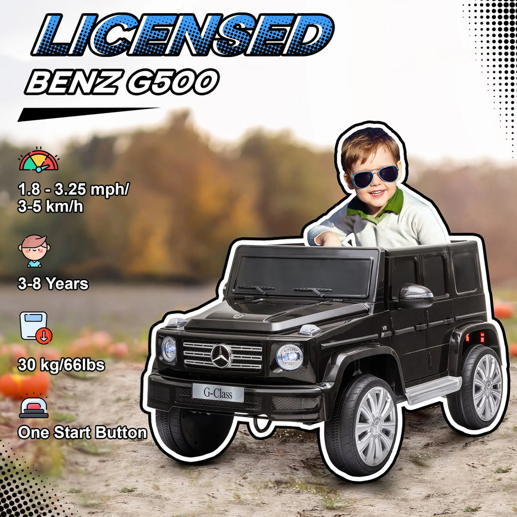 12V Mercedes Benz G500 Licensed Kids Electric Car with Remote Control