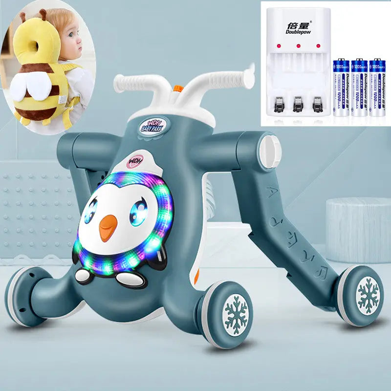 Anti-rollover anti-o-leg toy car