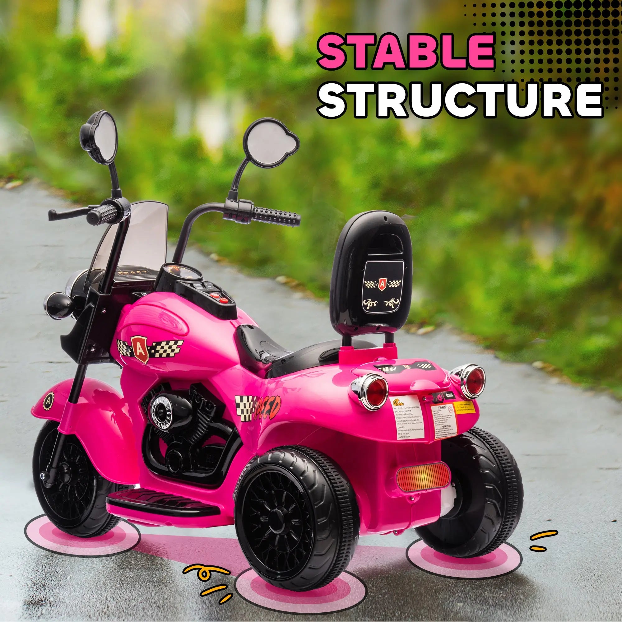 6V 3 Wheel Electric Motorcycle for Kids