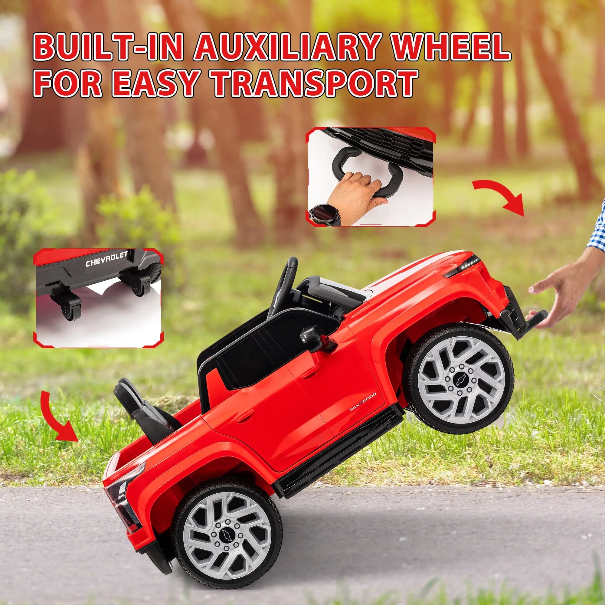 12V Chevrolet Silverado EV RST Licensed Kids Electric Car with Parent Remote Control