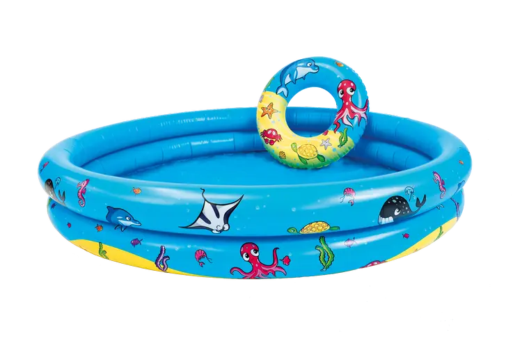 The Swim Essentials Zestaw: basen, koło treningowe i piłka plażowa 2020SE465 The Swim Essentials