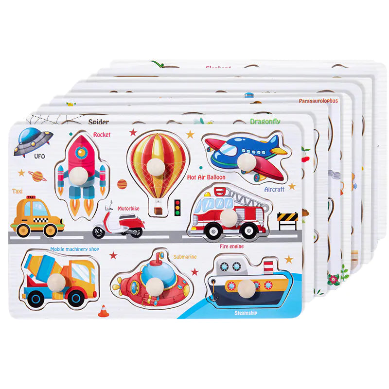 Wooden 3D Animal Puzzle Toy for Early Learning