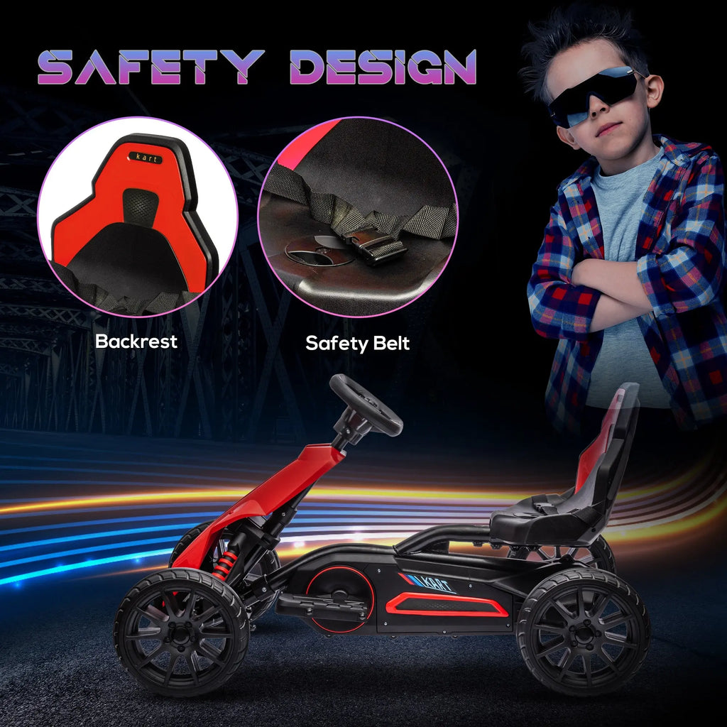 12V Electric Go Kart for Kids w/ Adjustable Speed