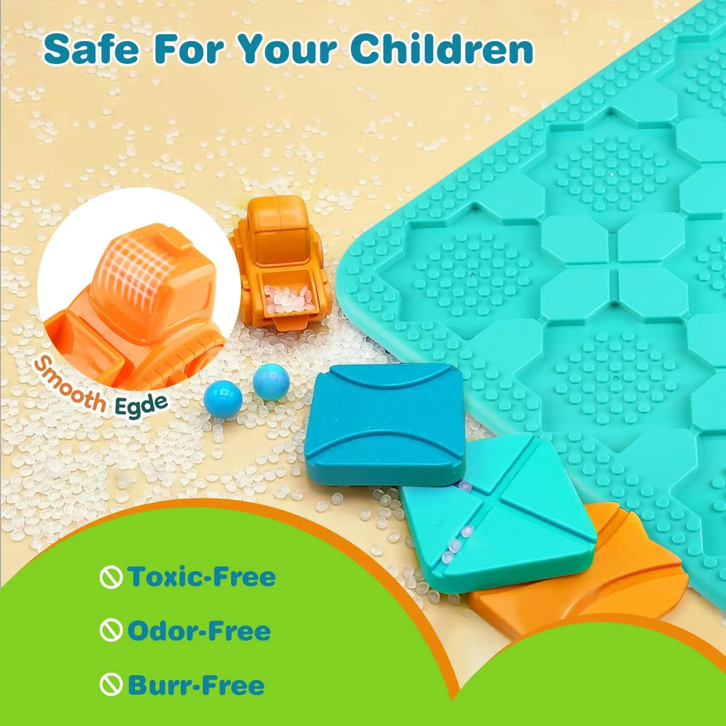 1Pc Kids Logical Road Builder Toy Brain Teasers Puzzles Montessori Toys Preschool Educational Learning Toys Puzzle STEM Board Game For 3 To 8 Years Old Boys Girls Birthday Gift