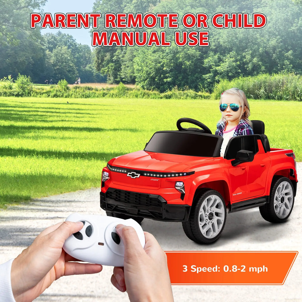 12V Chevrolet Silverado EV RST Licensed Kids Electric Car with Parent Remote Control