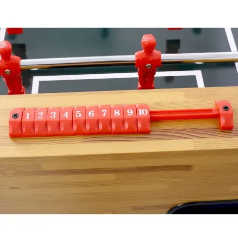 54-Inch Hurricane Foosball Table For Family Game Rooms With Light Cherry Finish, Analog Scoring And Free Accessories