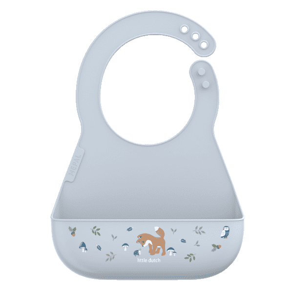 Mepal & Little Dutch Śliniak silikonowy Forest Friends