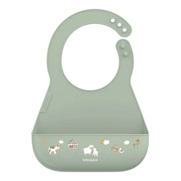 Mepal & Little Dutch Śliniak silikonowy Little Farm