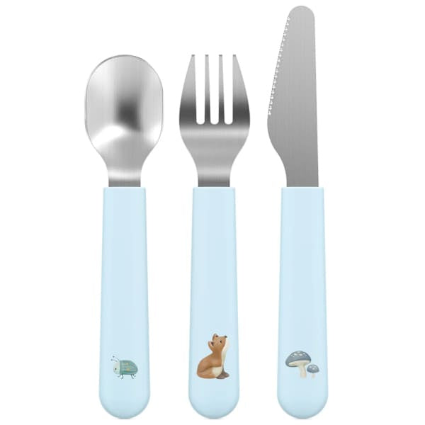 Mepal & Little Dutch Zestaw sztućców dziecięcych 3 szt. Forest Friends