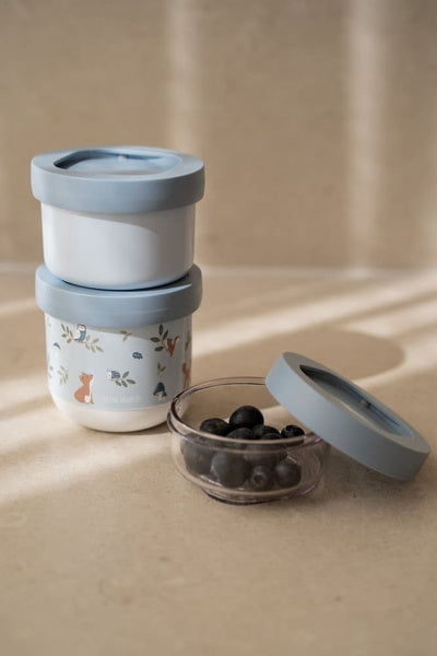 Mepal & Little Dutch Zestaw pojemników na przek?
ski 3 szt. Forest Friends