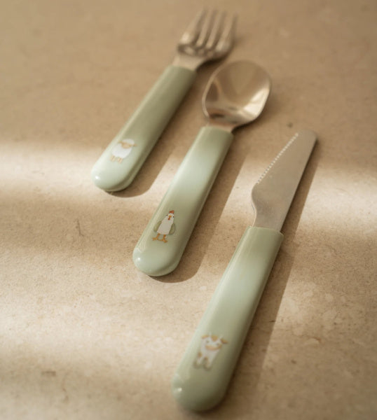 Mepal & Little Dutch Zestaw sztućców dziecięcych 3szt. Little Farm