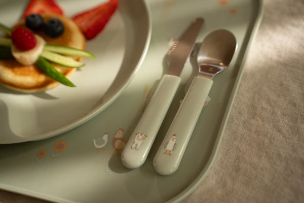 Mepal & Little Dutch Zestaw sztućców dziecięcych 3szt. Little Farm