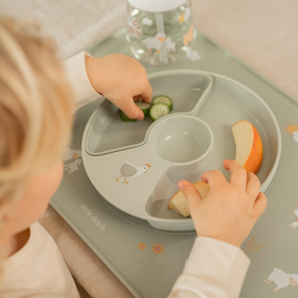 Mepal & Little Dutch Talerzyk dziecięcy dzielony Little Farm