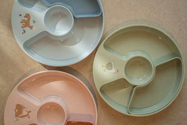 Mepal & Little Dutch Talerzyk dziecięcy dzielony Little Farm