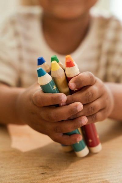 Little Dutch Drewniane, grube kredki Jim & Friends