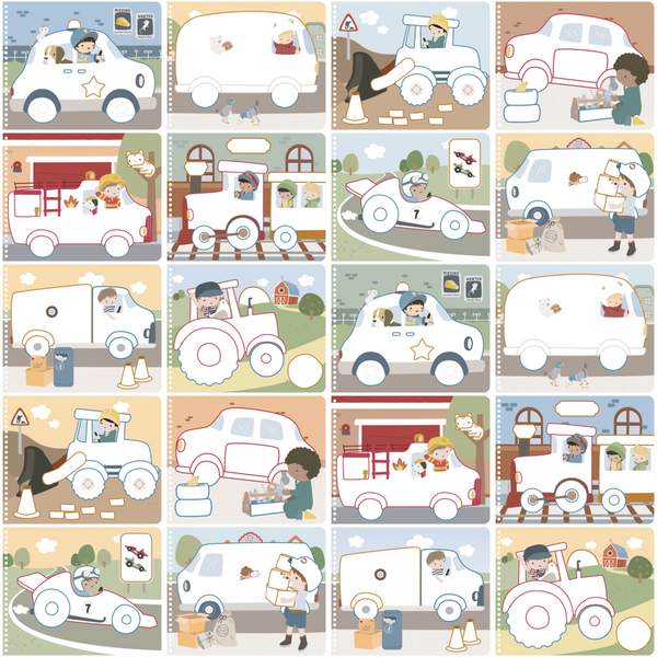 Little Dutch Kreatywny zeszyt  z kredkami  Jim & Friends