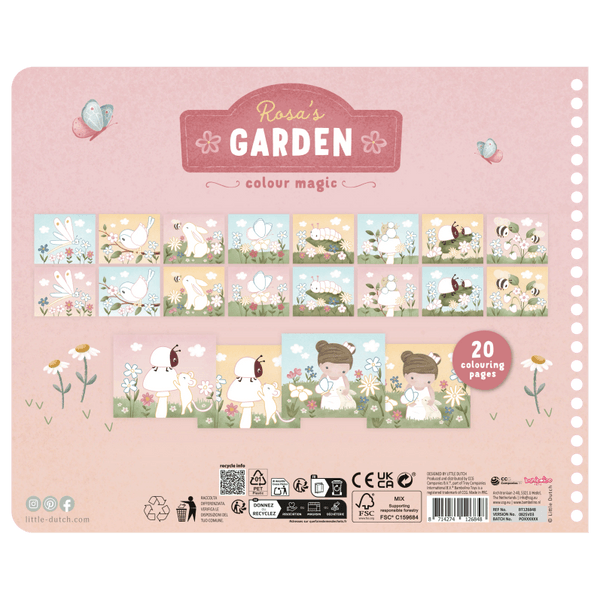 Little Dutch Kreatywny zeszyt  z kredkami  Rosa & Friends