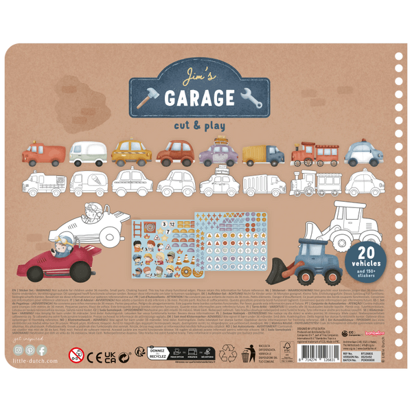 Little Dutch Kreatywny zeszyt  z nożyczkami Jim & Friends