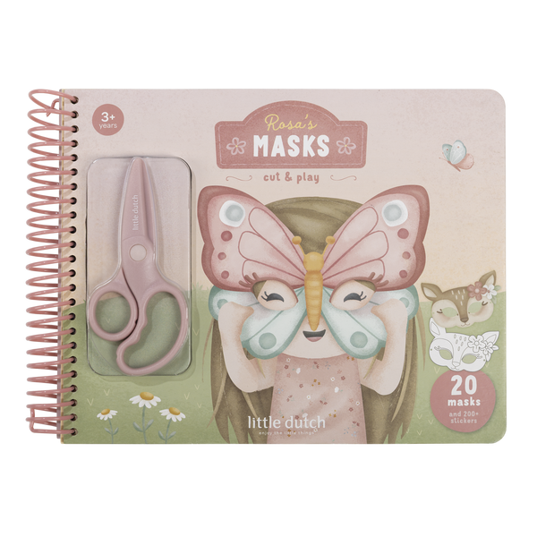 Little Dutch Kreatywny zeszyt  z nożyczkami Rosa & Friends