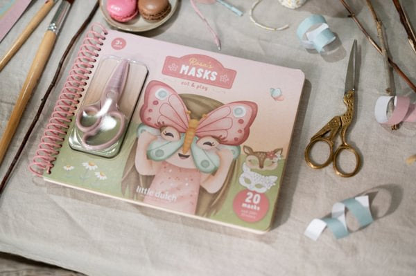 Little Dutch Kreatywny zeszyt  z nożyczkami Rosa & Friends