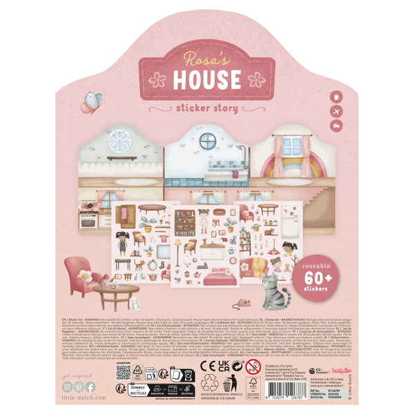Little Dutch Naklejki wielokrotnego użytku Rosa & Friends
