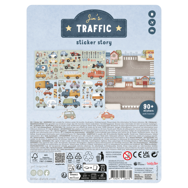 Little Dutch Ksi?
żeczka z naklejkami Jim na ulicy