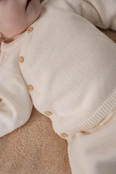 Little Dutch Kardigan kopertowy Off White - 62