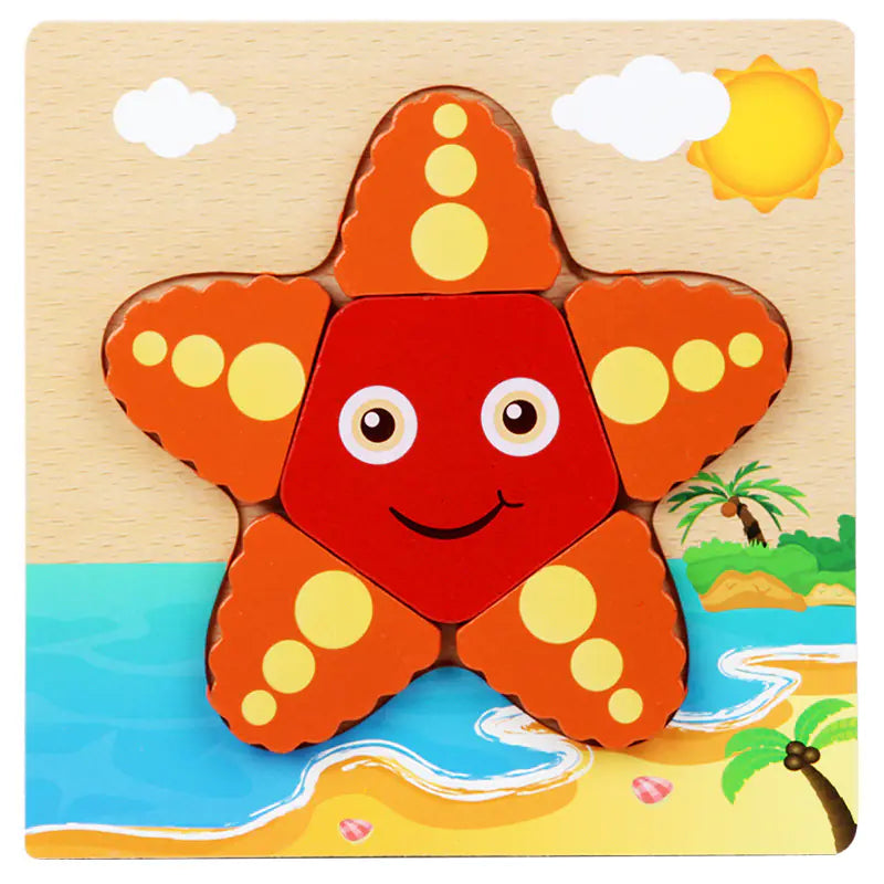 3D Wooden Puzzle Educational Toy for Kids (Wholesale)