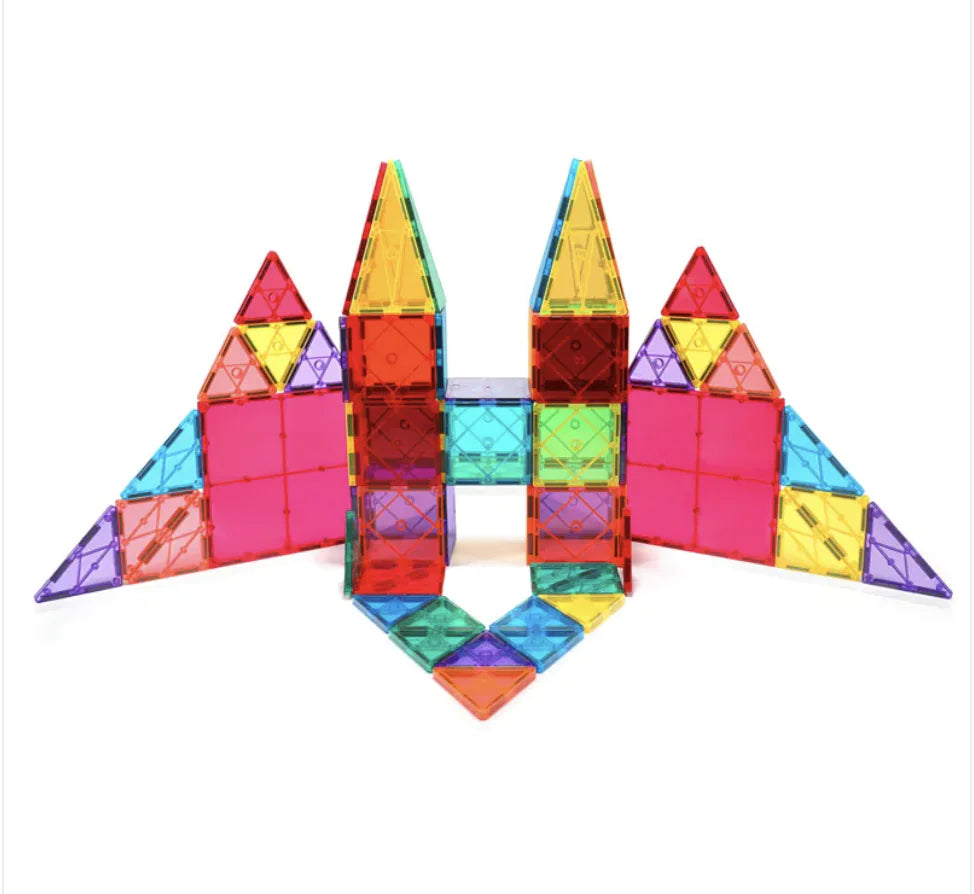 100pc Magnetic Windows Building Blocks