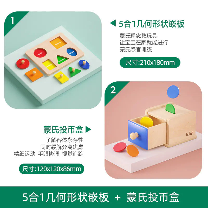 Montessori Shape Matching Puzzle Toy for Toddlers