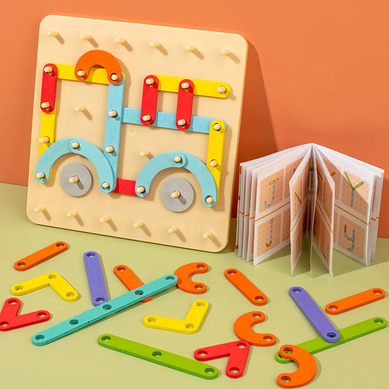 Montessori Educational Letter and Number Building Blocks