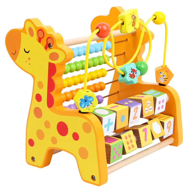 Wooden Counting Frame Toy for Kids Aged 1-4 Years