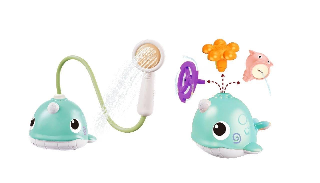 B - Prysznic wieloryb zabawka do kąpieli - SMYKI - SENSORYKI