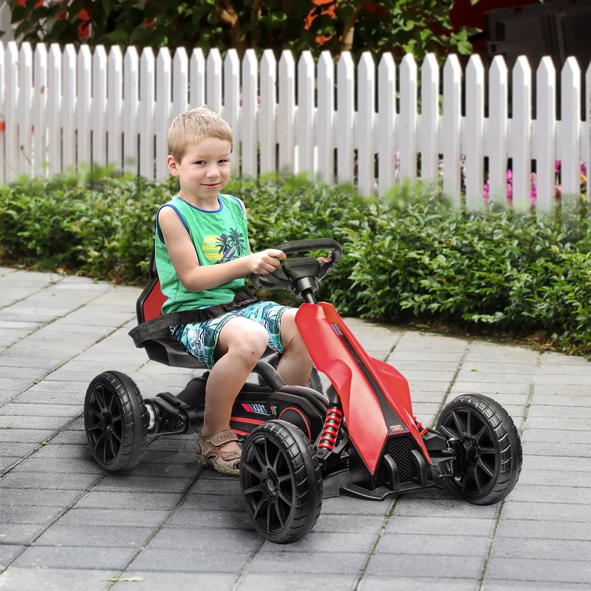 12V Electric Go Kart for Kids w/ Adjustable Speed