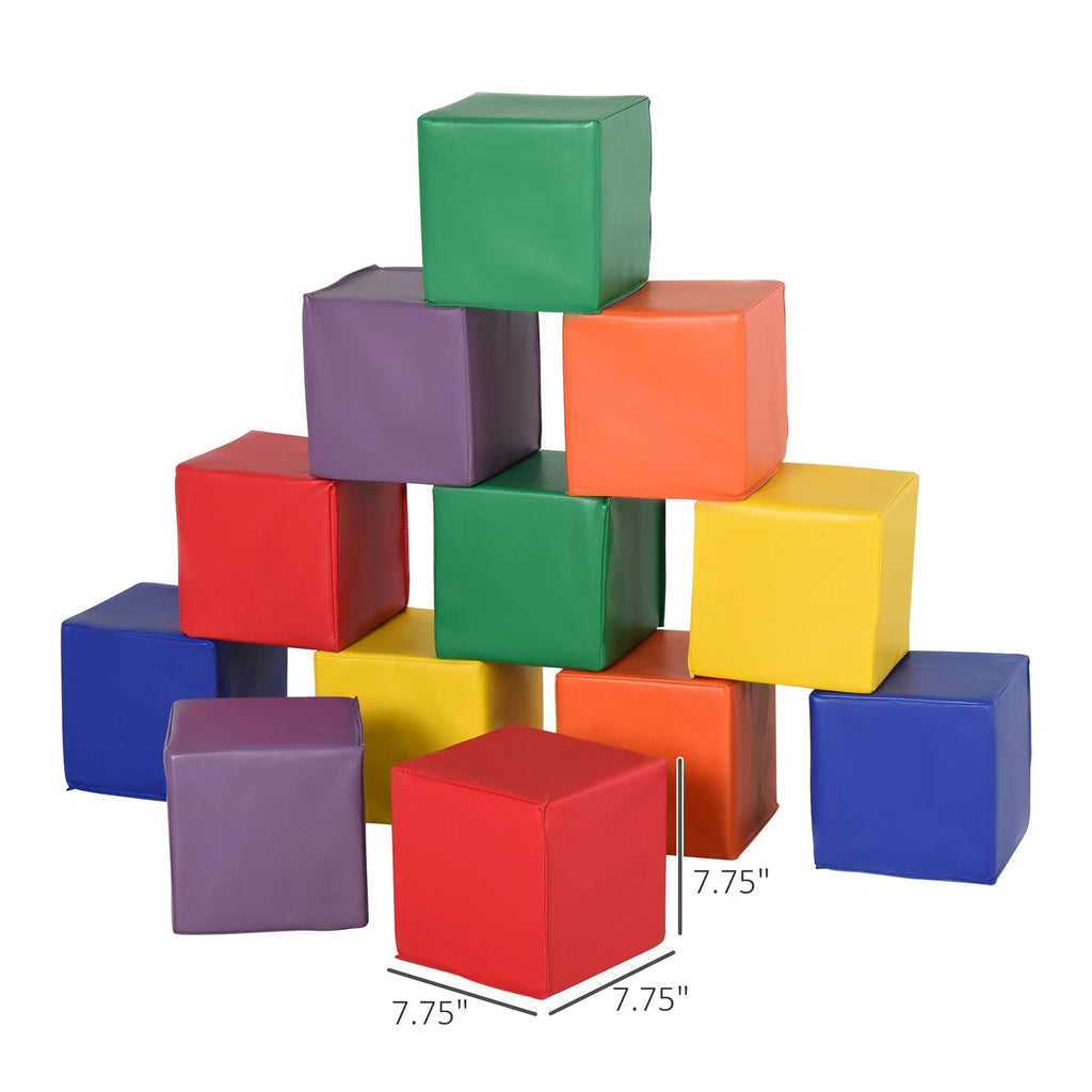 12 Piece Soft Play Blocks Soft Foam Toy for Toddler