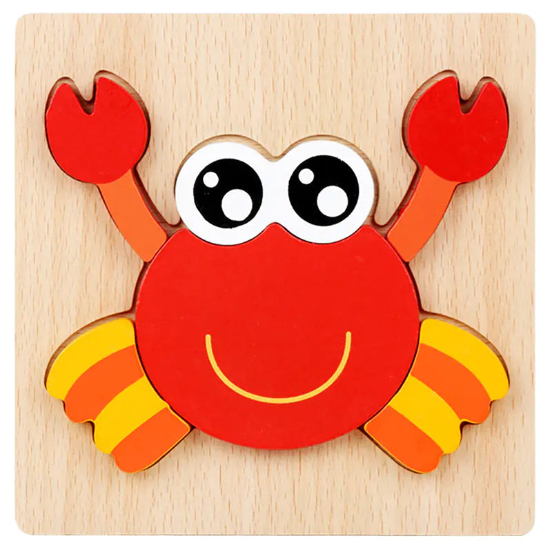 3D Wooden Puzzle Educational Toy for Kids (Wholesale)