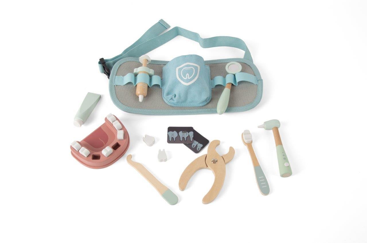 Drewniany zestaw MAŁY DENTYSTA dla dzieci DANTOY - SMYKI - SENSORYKI