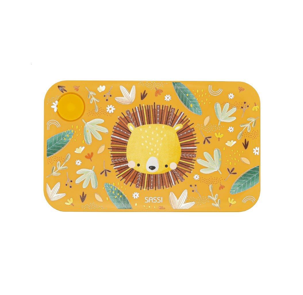 Plastikowy lunchbox pojemnik z rPET Lew SASSI