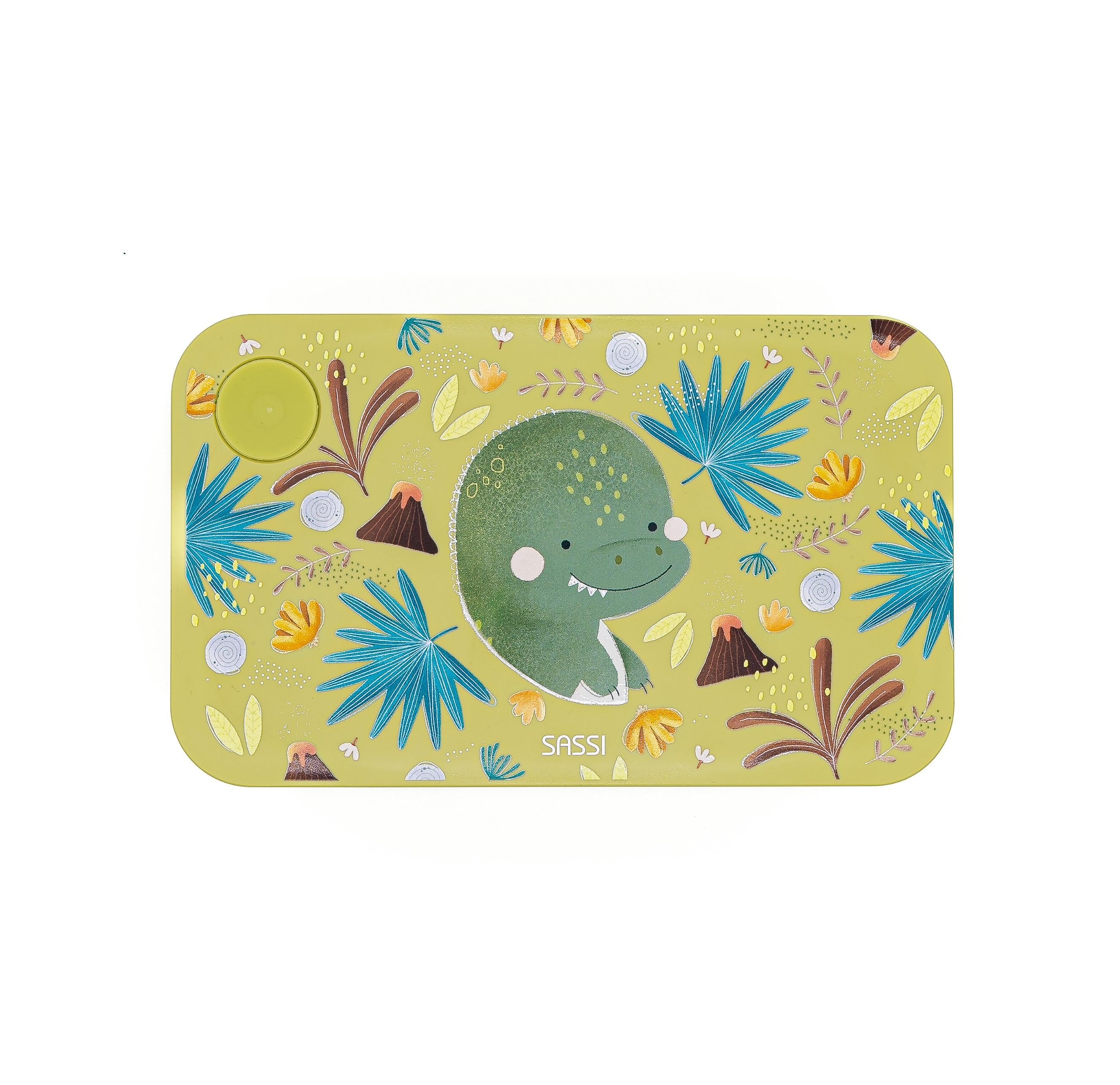 Plastikowy lunchbox pojemnik z rPET Dinozaur SASSI