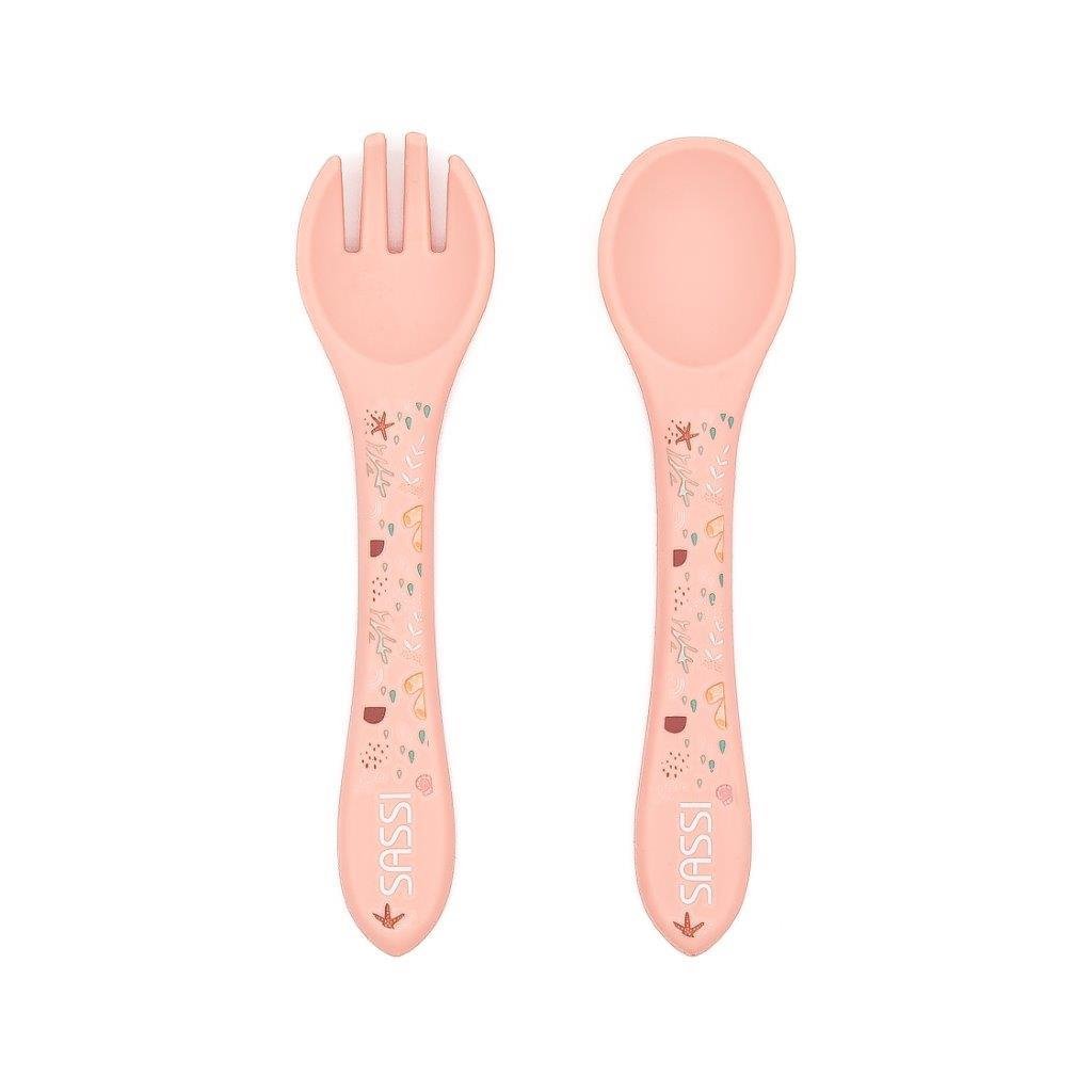 Sztućce silikonowe dla dzieci Ośmiornica SASSI - SMYKI - SENSORYKI