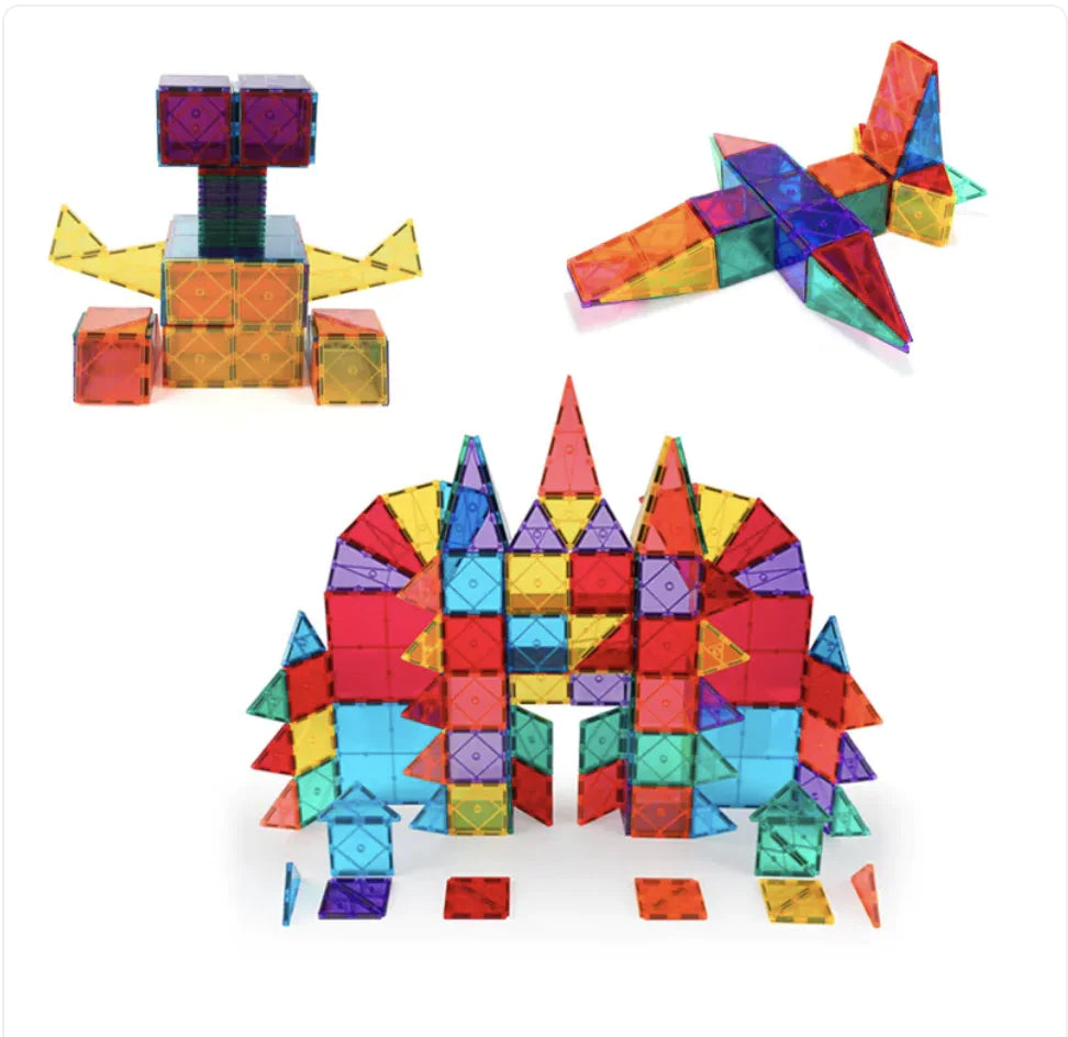 100pc Magnetic Windows Building Blocks