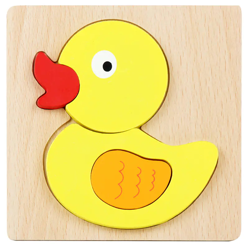 3D Wooden Puzzle Educational Toy for Kids (Wholesale)