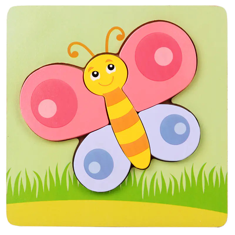 3D Wooden Puzzle Educational Toy for Kids (Wholesale)