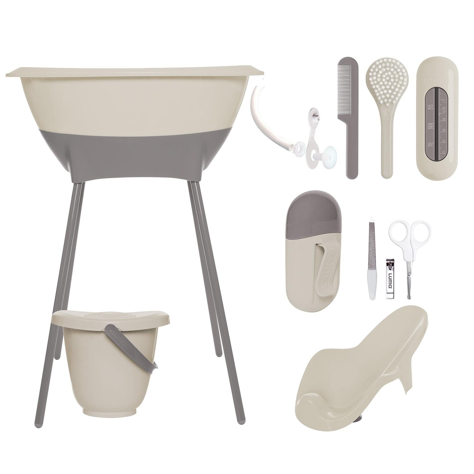 Zestaw kąpielowy 8 elem. LUMA Almond - SMYKI - SENSORYKI