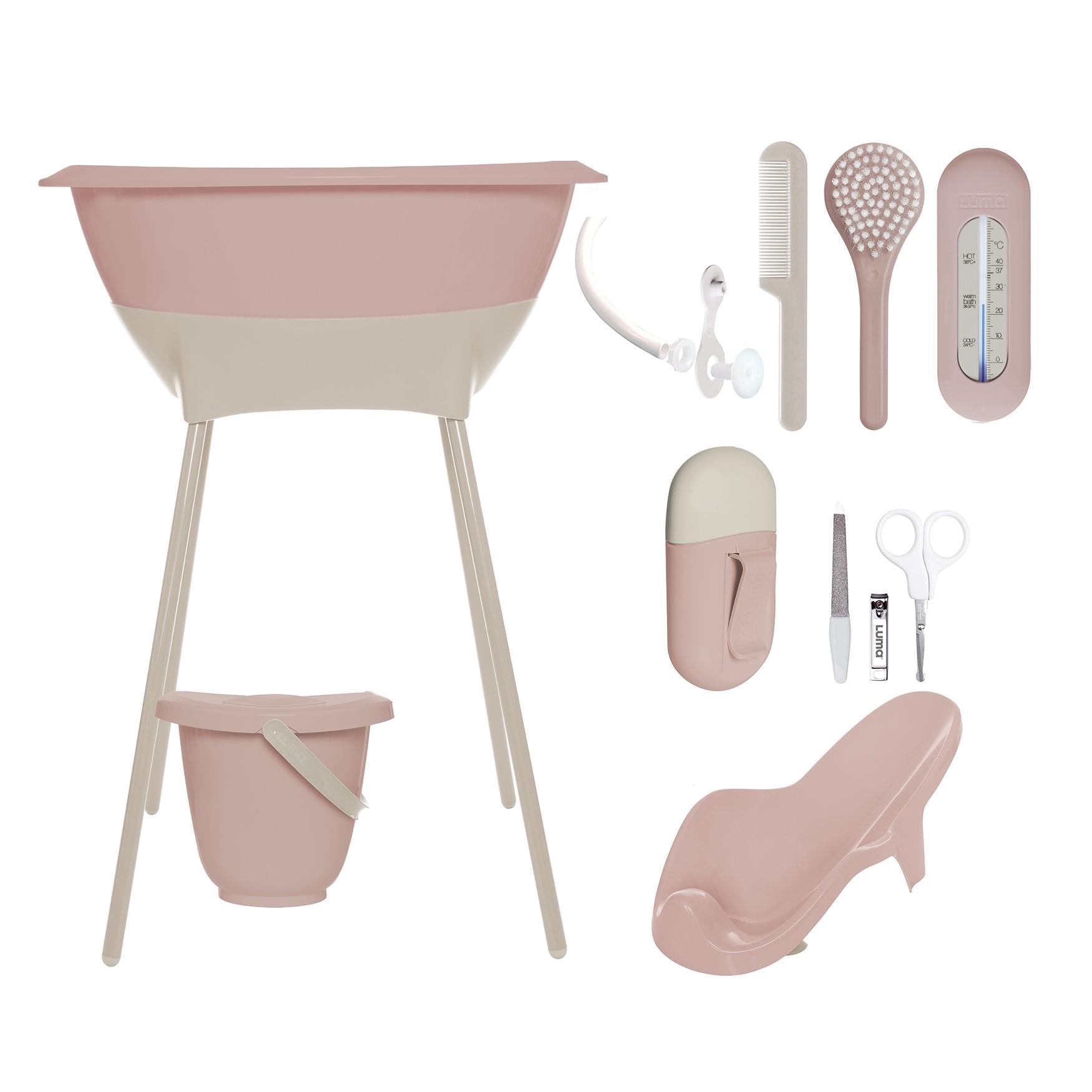 Zestaw kąpielowy 8 elem. LUMA Blush Pink - SMYKI - SENSORYKI